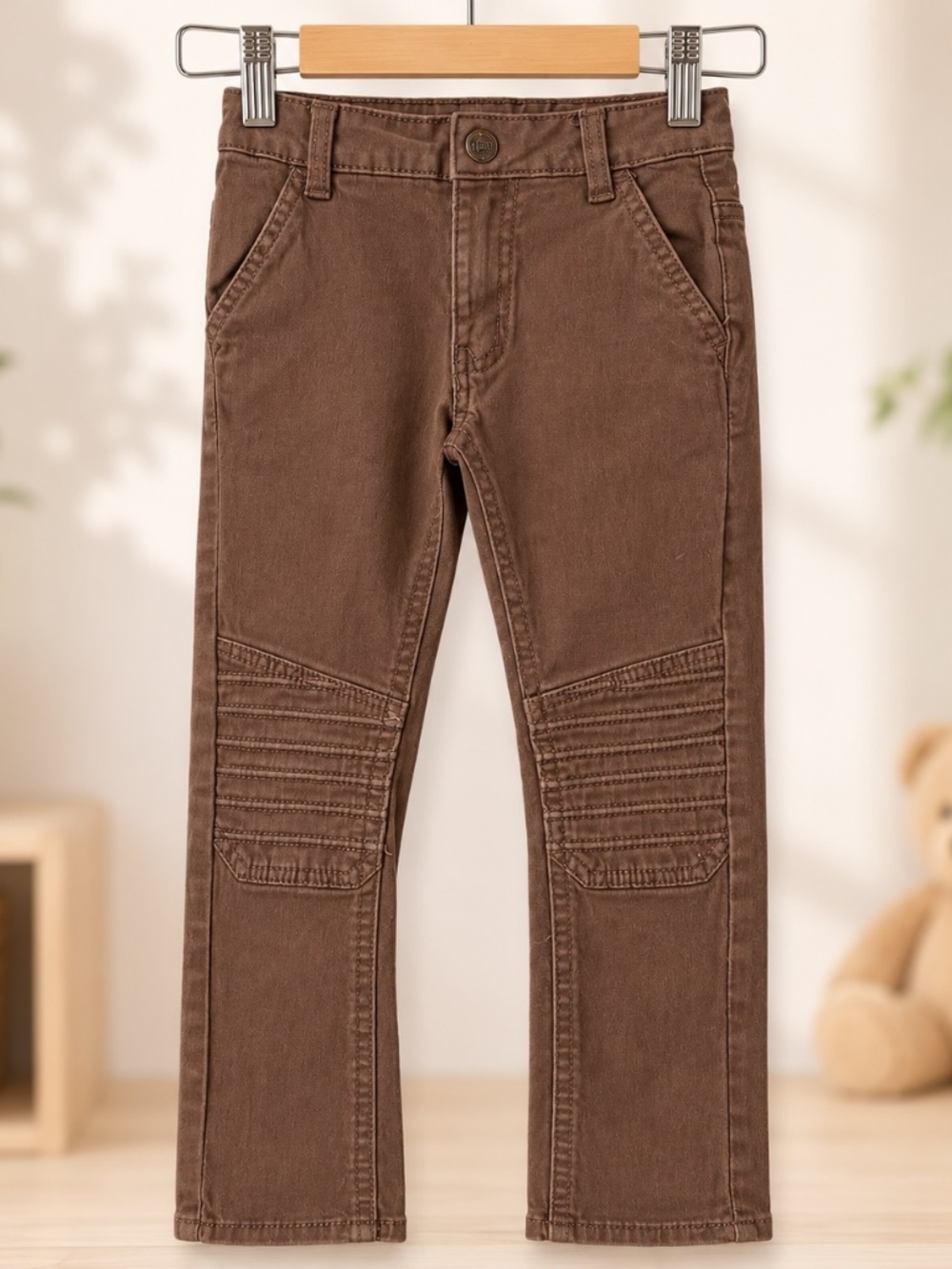 Orchestra Boys Brown Moto Pants Size 6A / 6Y